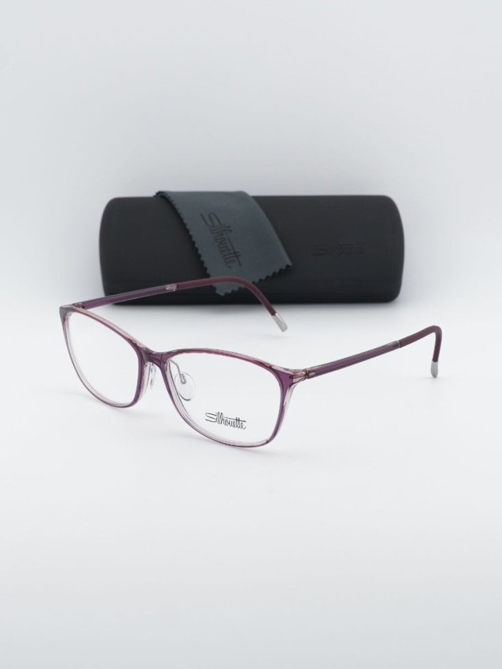 Silhouette SPX ILLUSION FULLRIM 1603/75 4111 Round Eyeglasses 55mm – Orchid